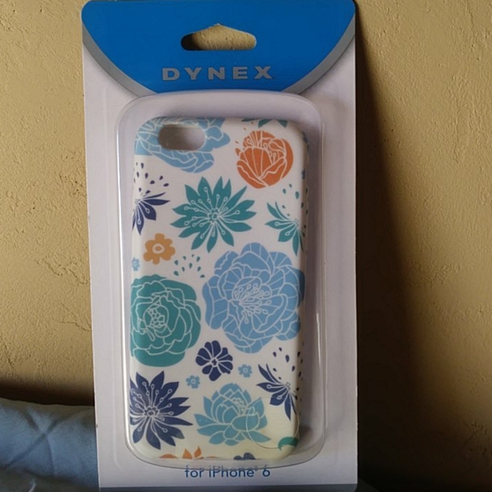 Dynex Iphone 6 case floral design for cellphone New